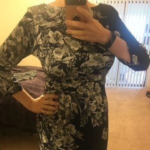 Shelby and Palmer 3/4 sleeve dress